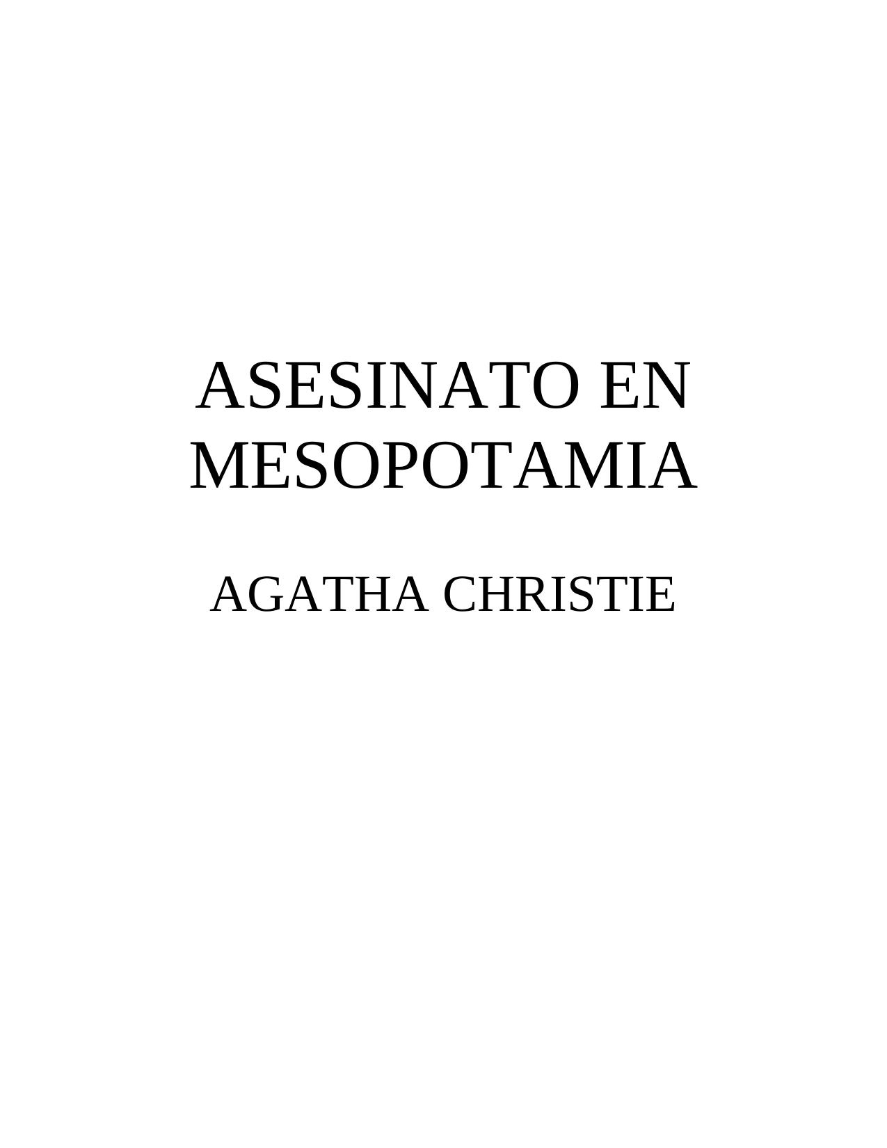 ASESINATO EN