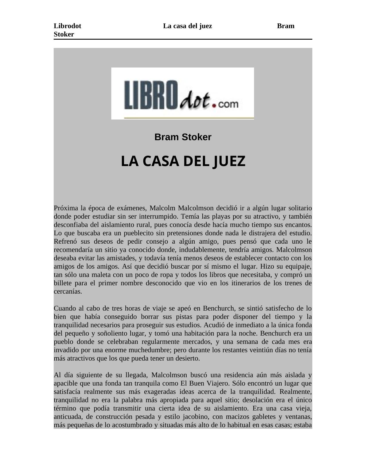 LA CASA DEL JUEZ