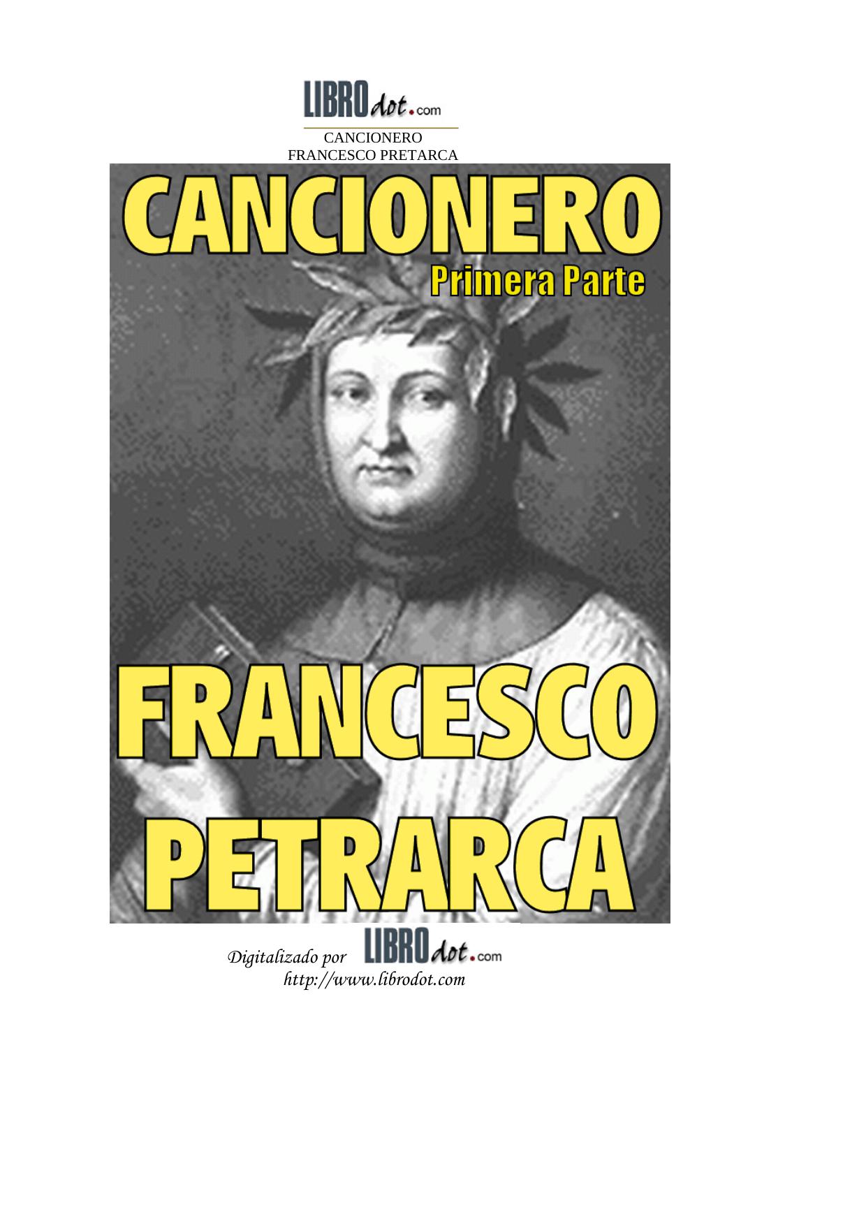 Cancionero, Primera Parte