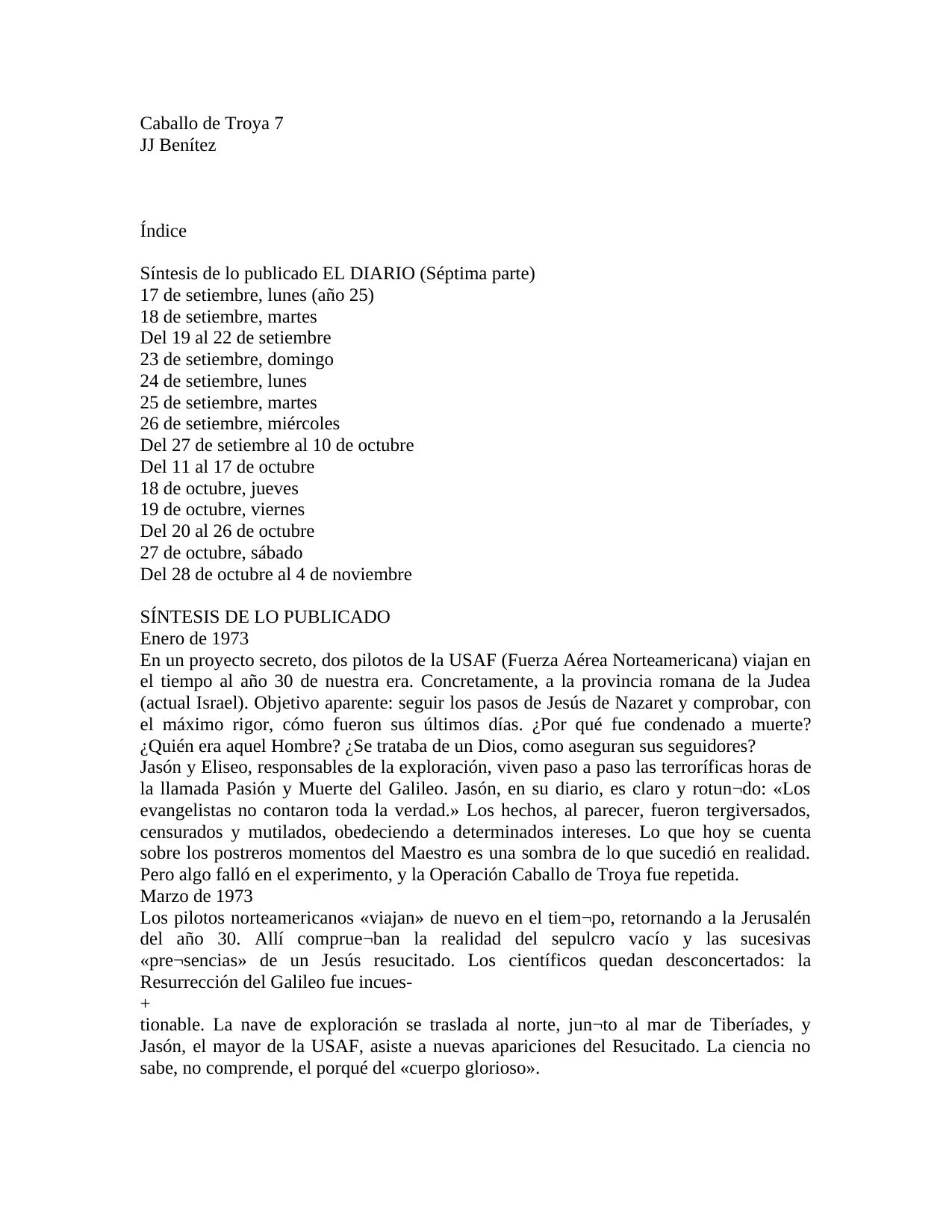 Benítez, J. J. - Caballo de Troya 7
