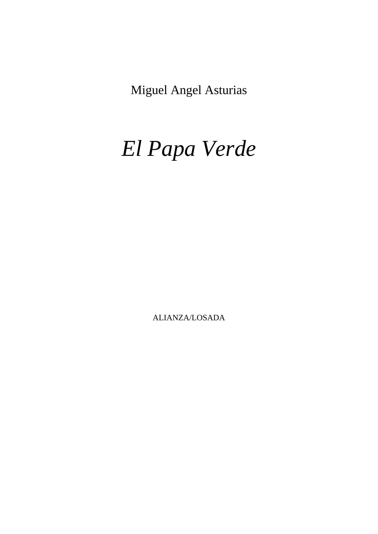 Miguel Angel Asturias