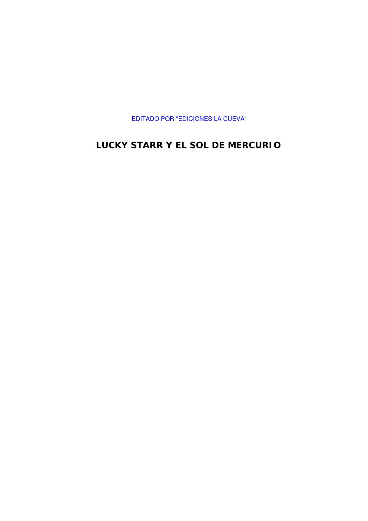 Lucky Starr and the Big Sun of Mercury