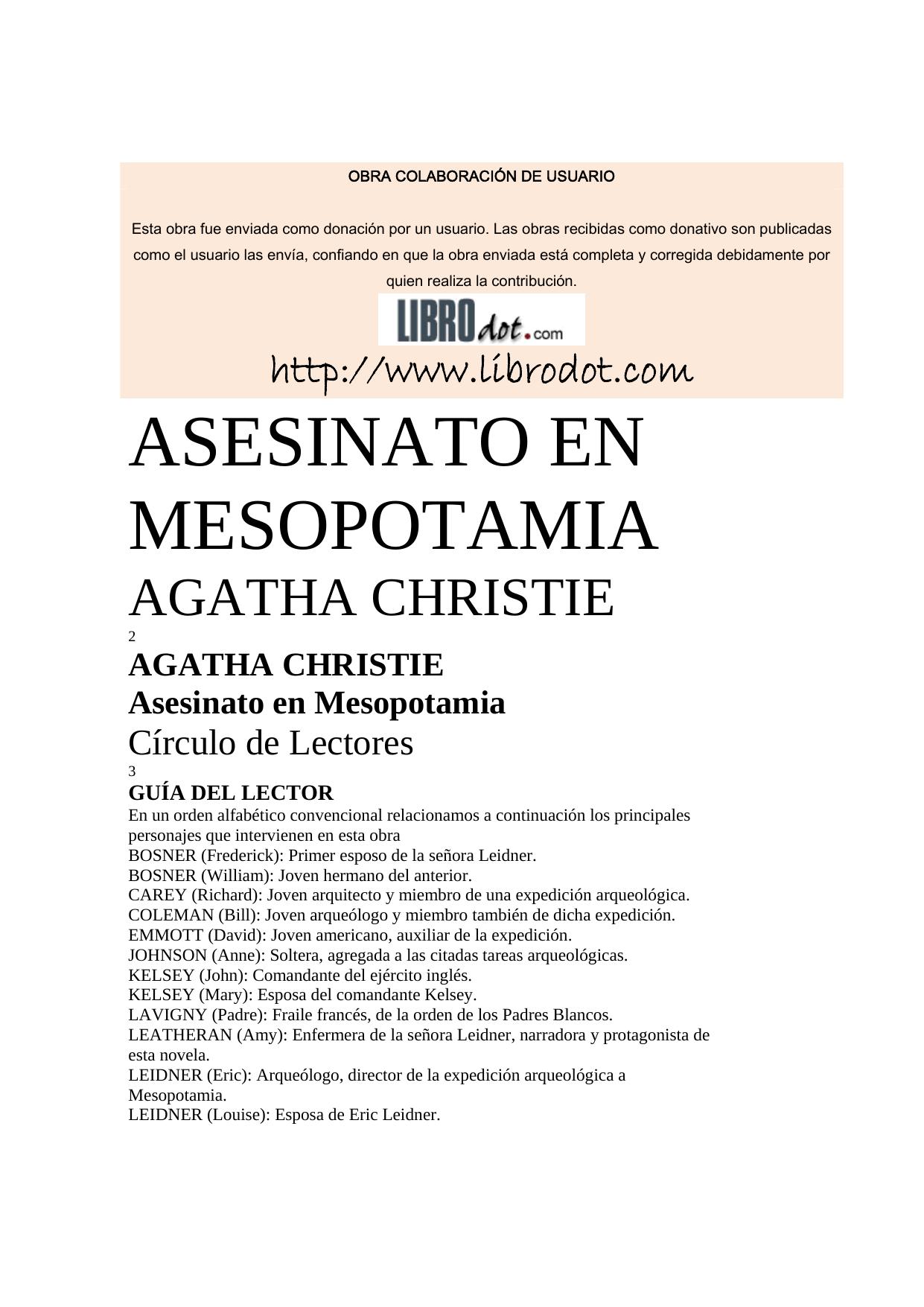 Microsoft Word - Asesinato en Mesopotamia.DOC