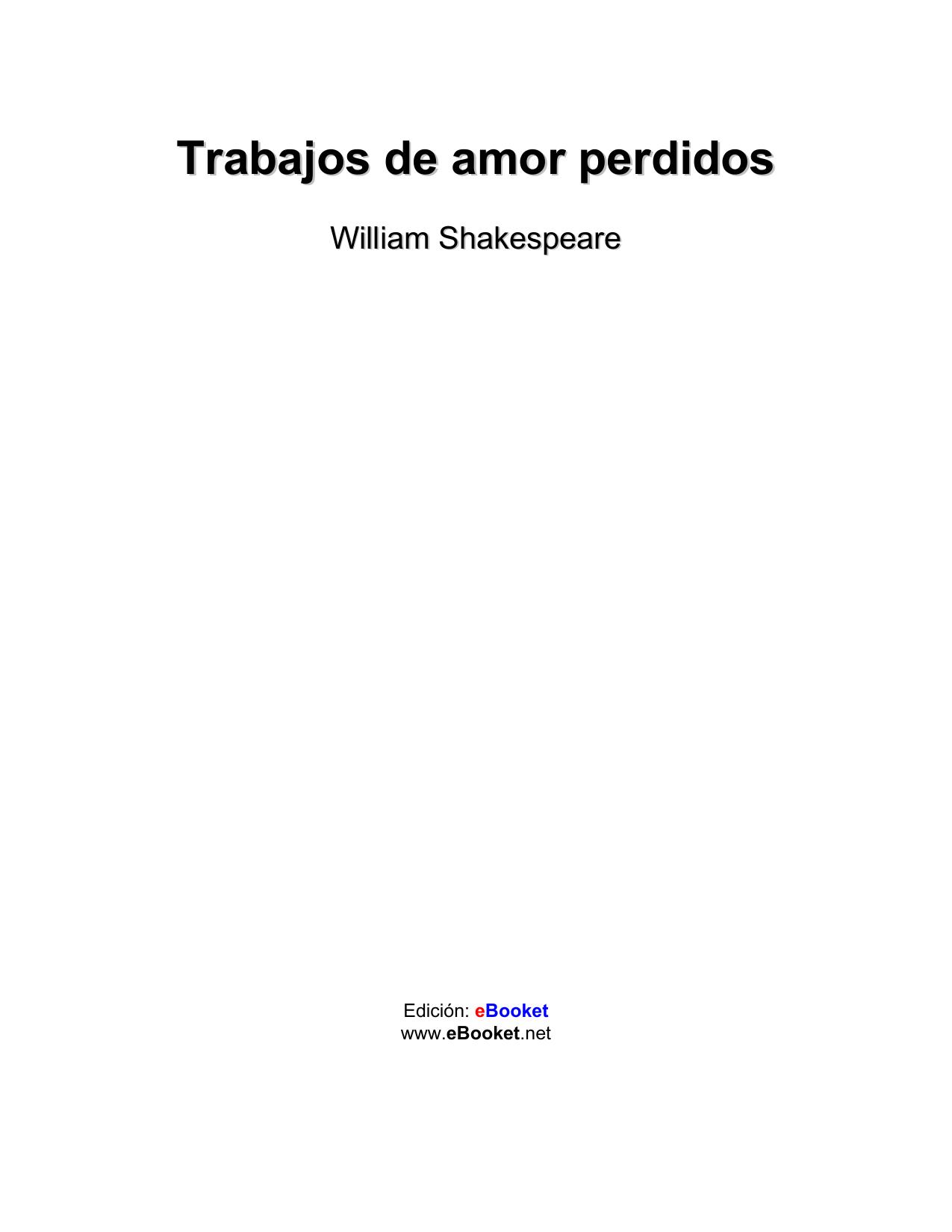 Trabajos de amor perdidos