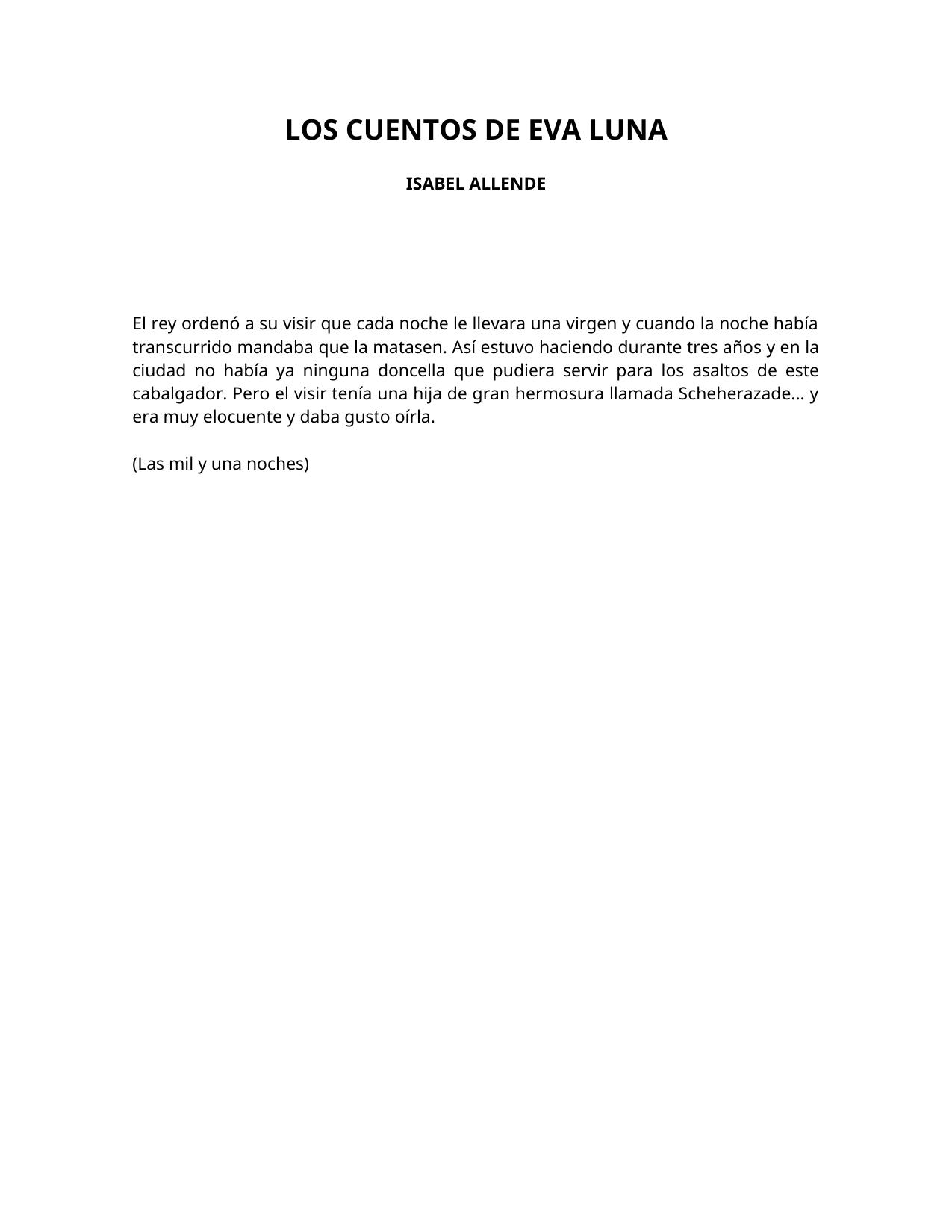 LOS CUENTOS DE EVA LUNA