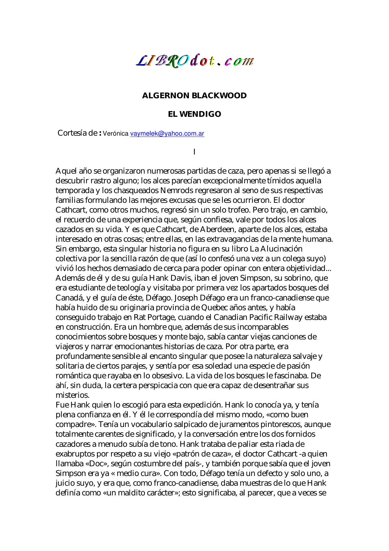 Microsoft Word - wendigo.doc