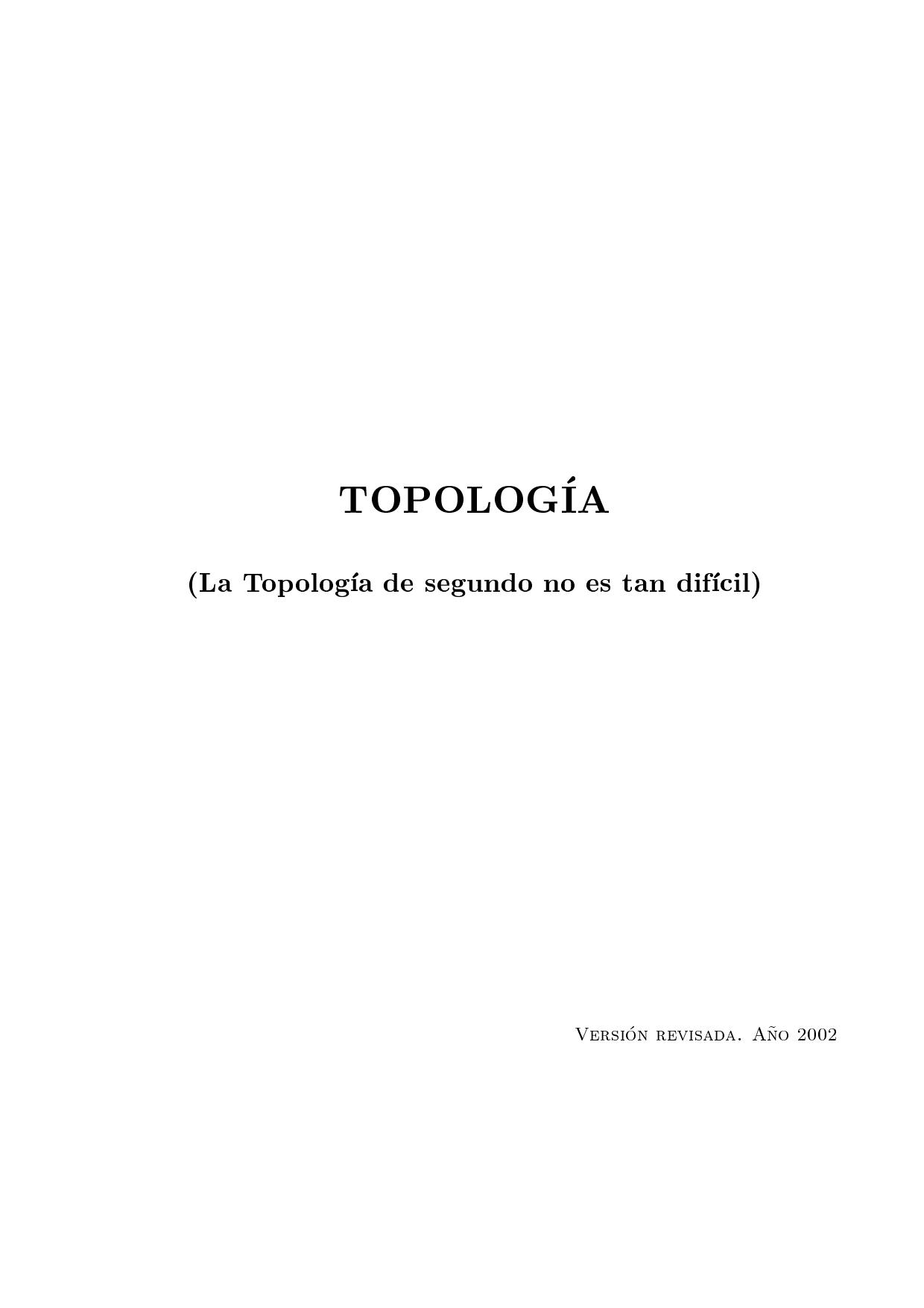 Topología