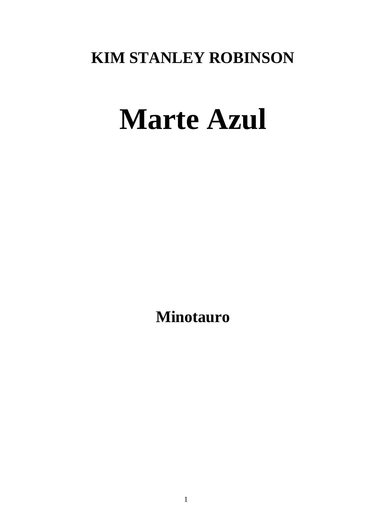 KIM STANLEY ROBINSON