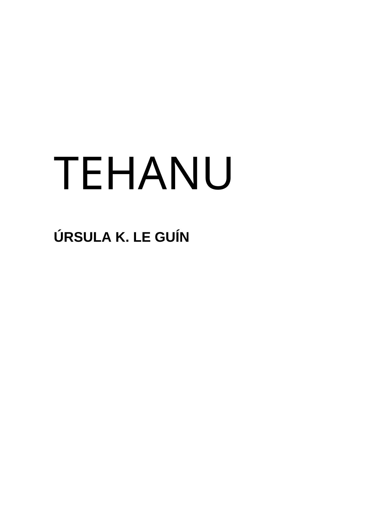 TEHANU