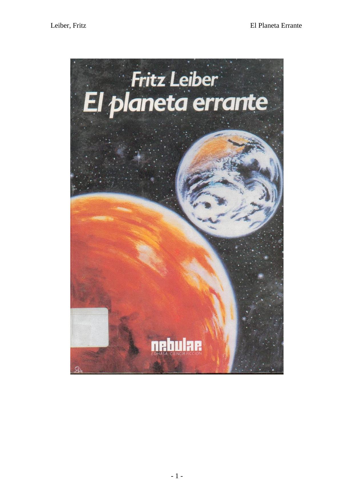 El Planeta Errante