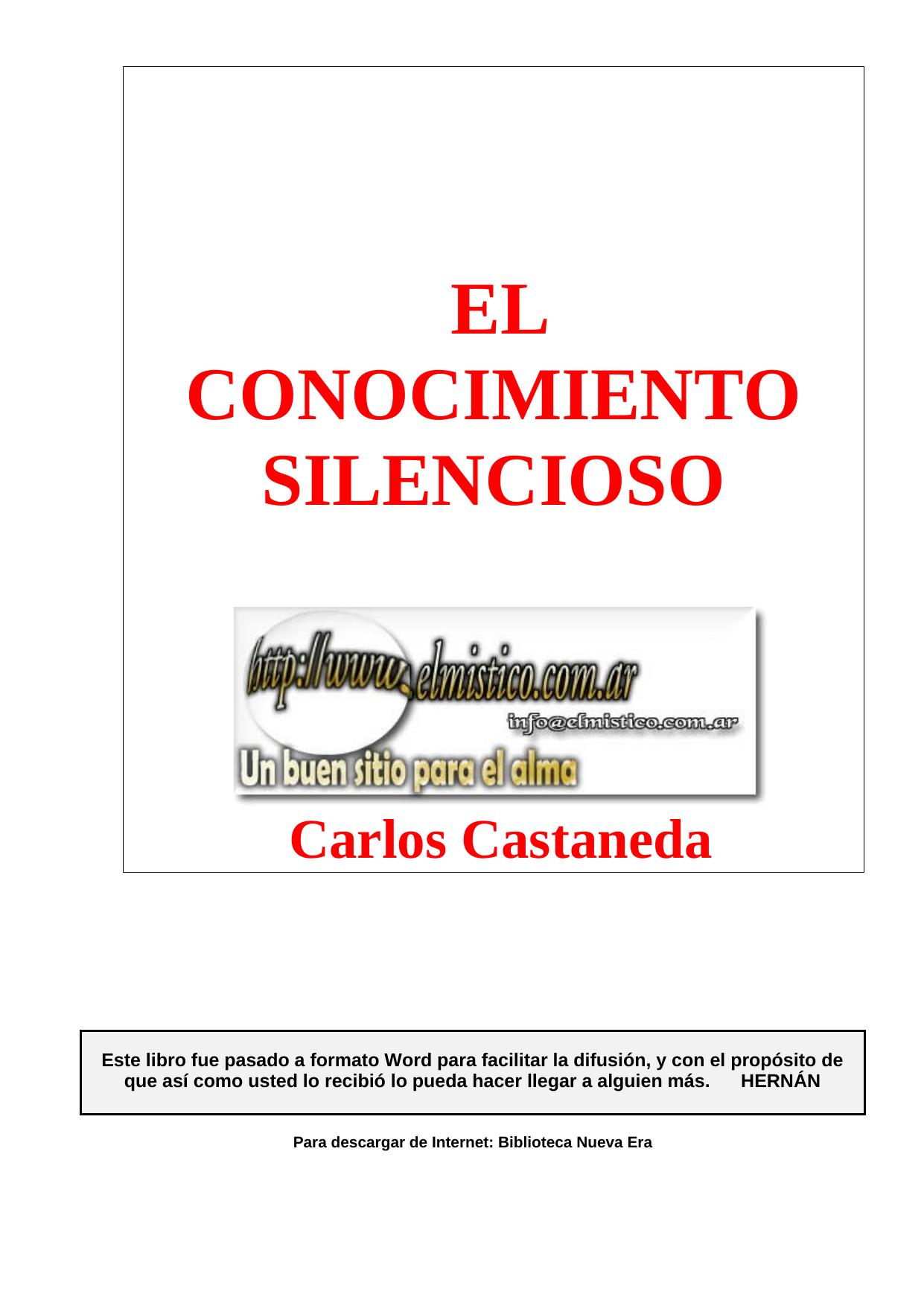 El Conocimiento Silencioso