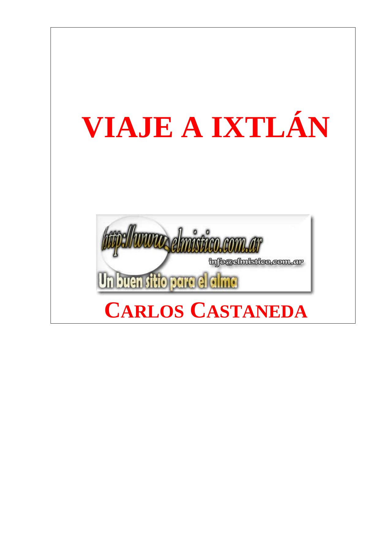 Viaje a Ixtlán