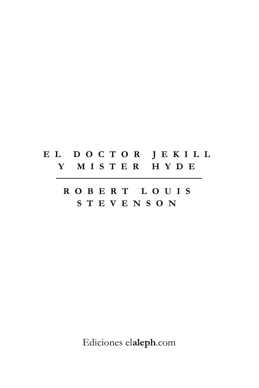 Doctor Jekill y Mister Hyde