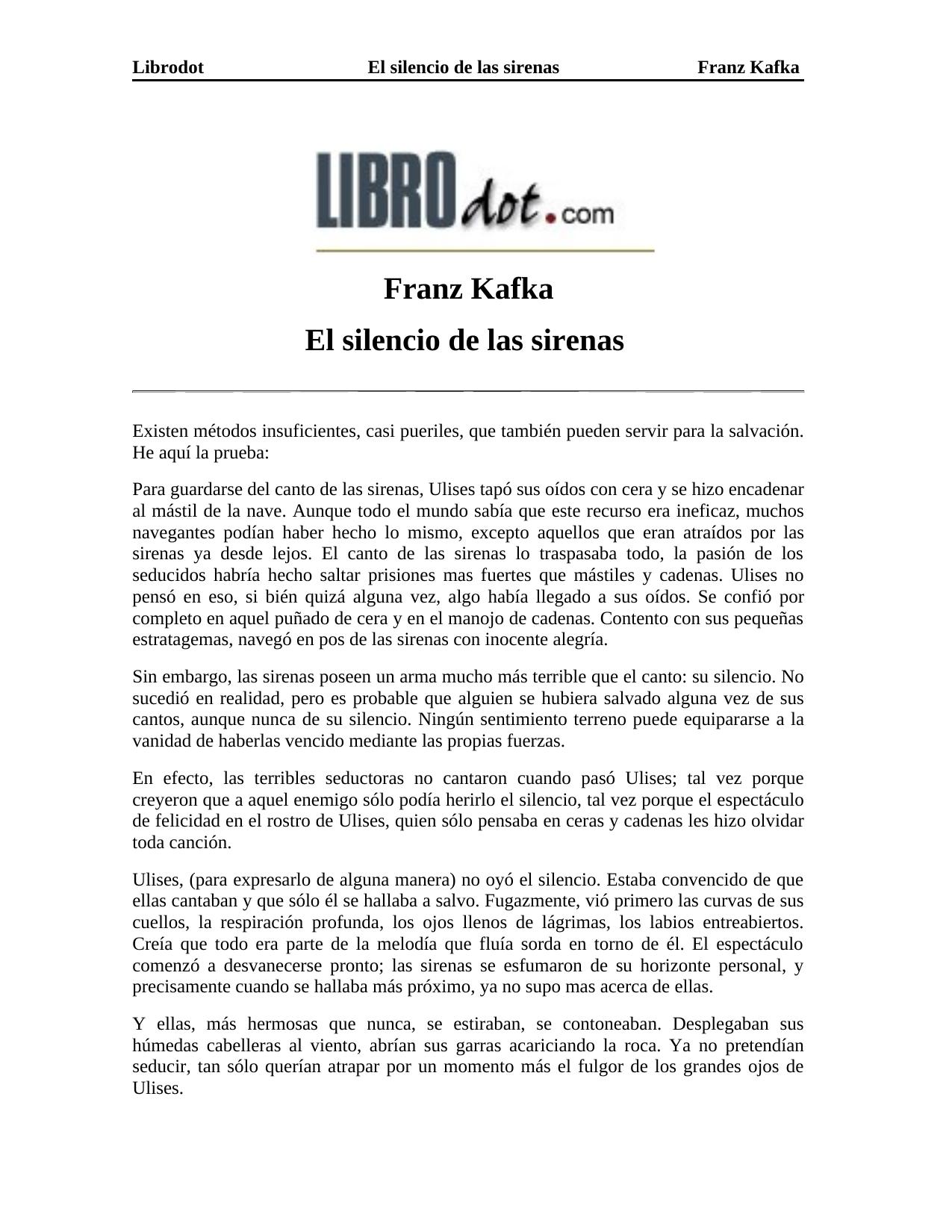 El silencio de las sirenas