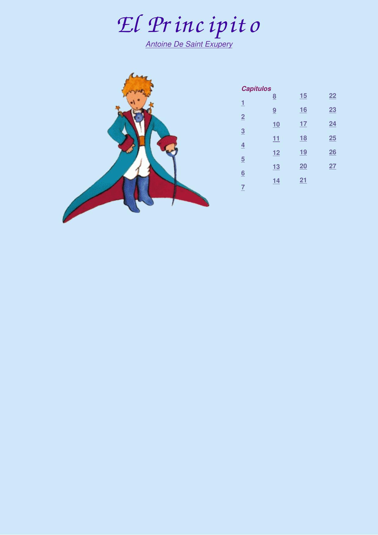 Antoine De Saint Exupéry - Principito