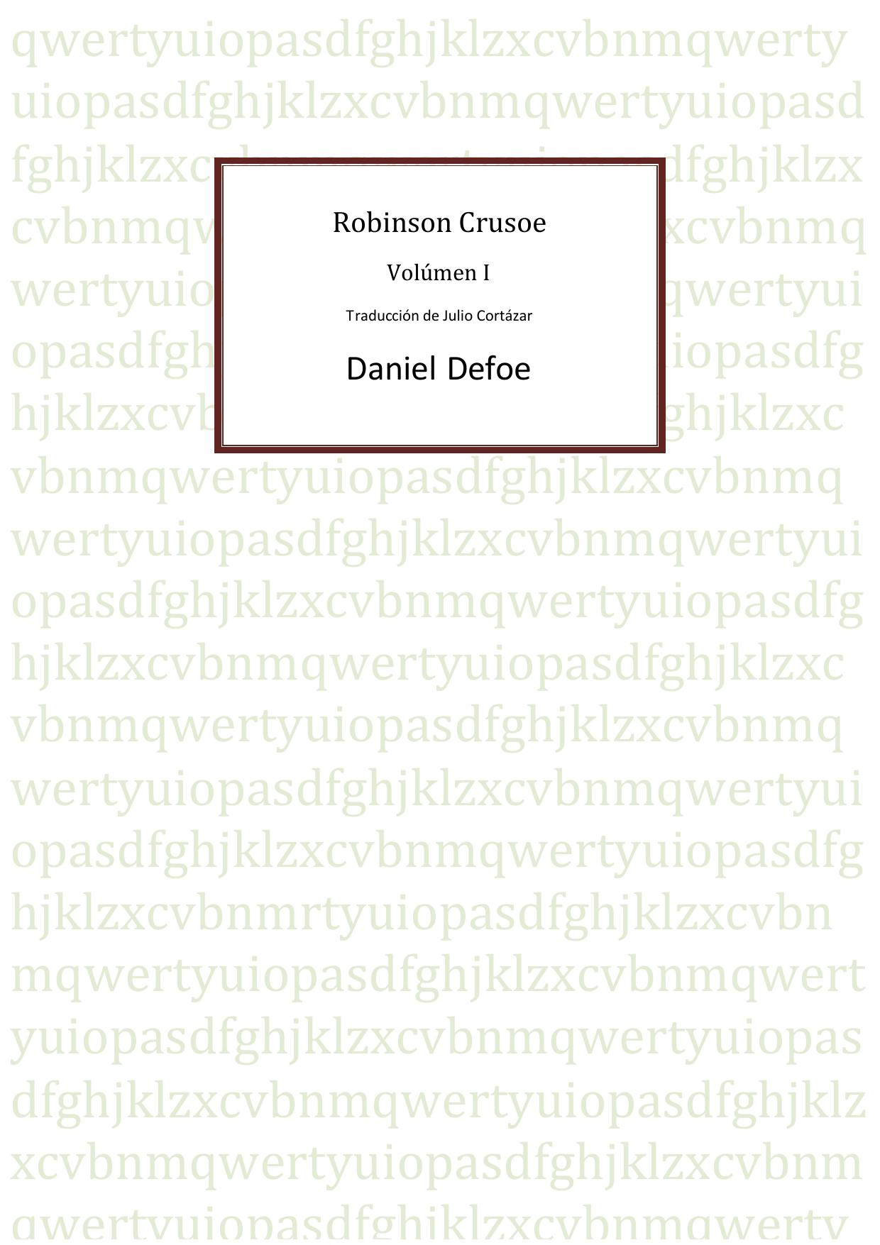 Microsoft Word - ROBINSON CRUSOE - 1.DOC