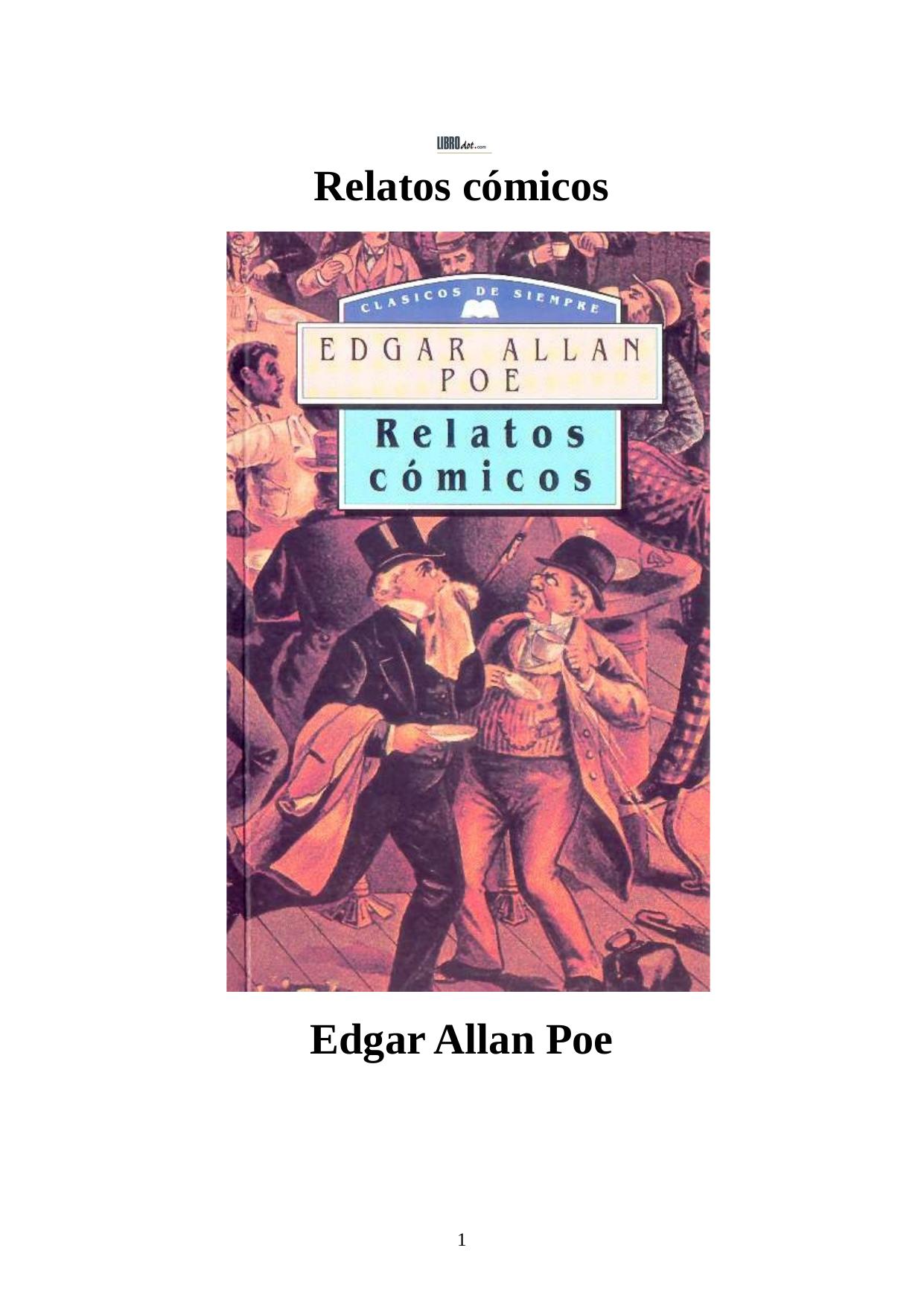 E.A. POE: RELATOS CÓMICOS