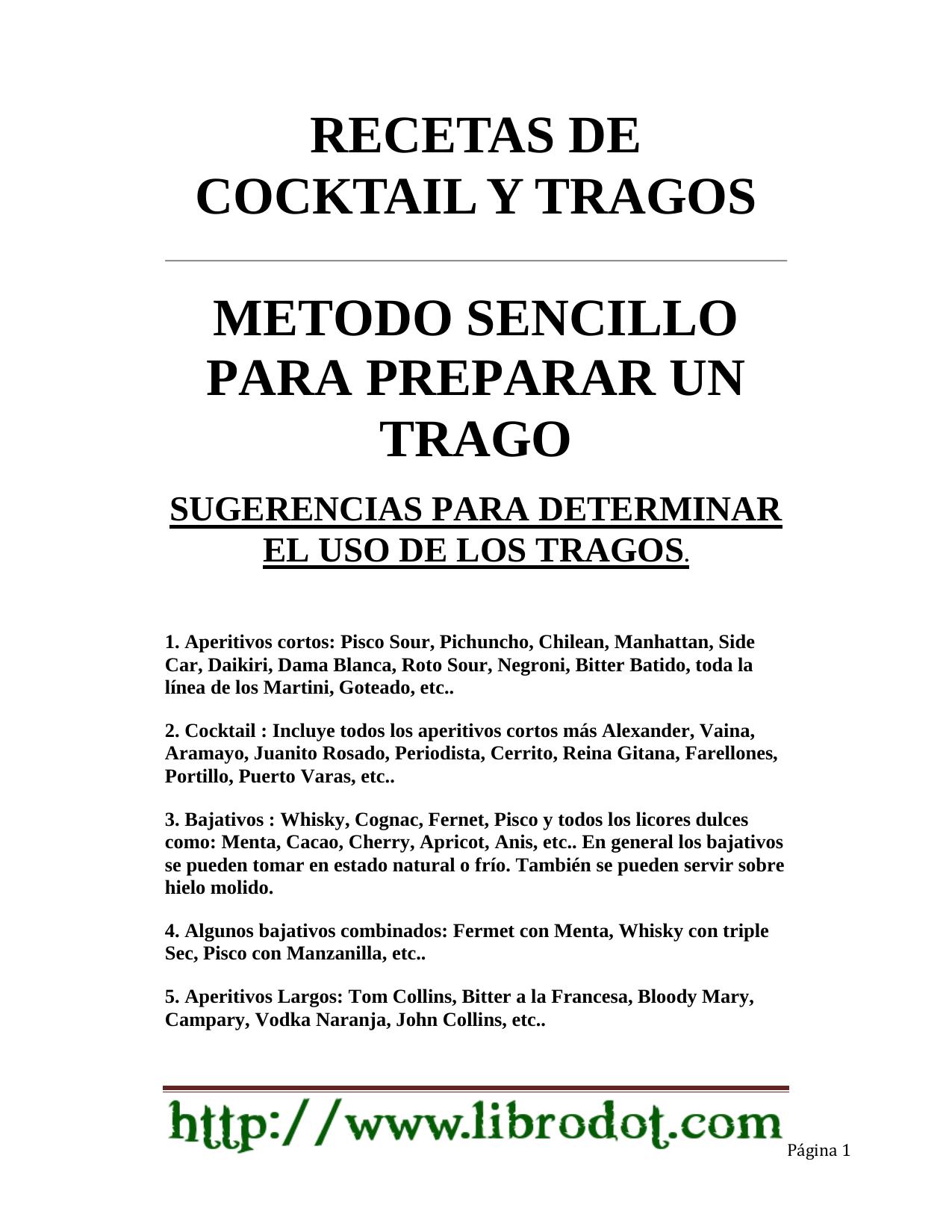 Microsoft Word - Recetas de cocktail y tragos.doc