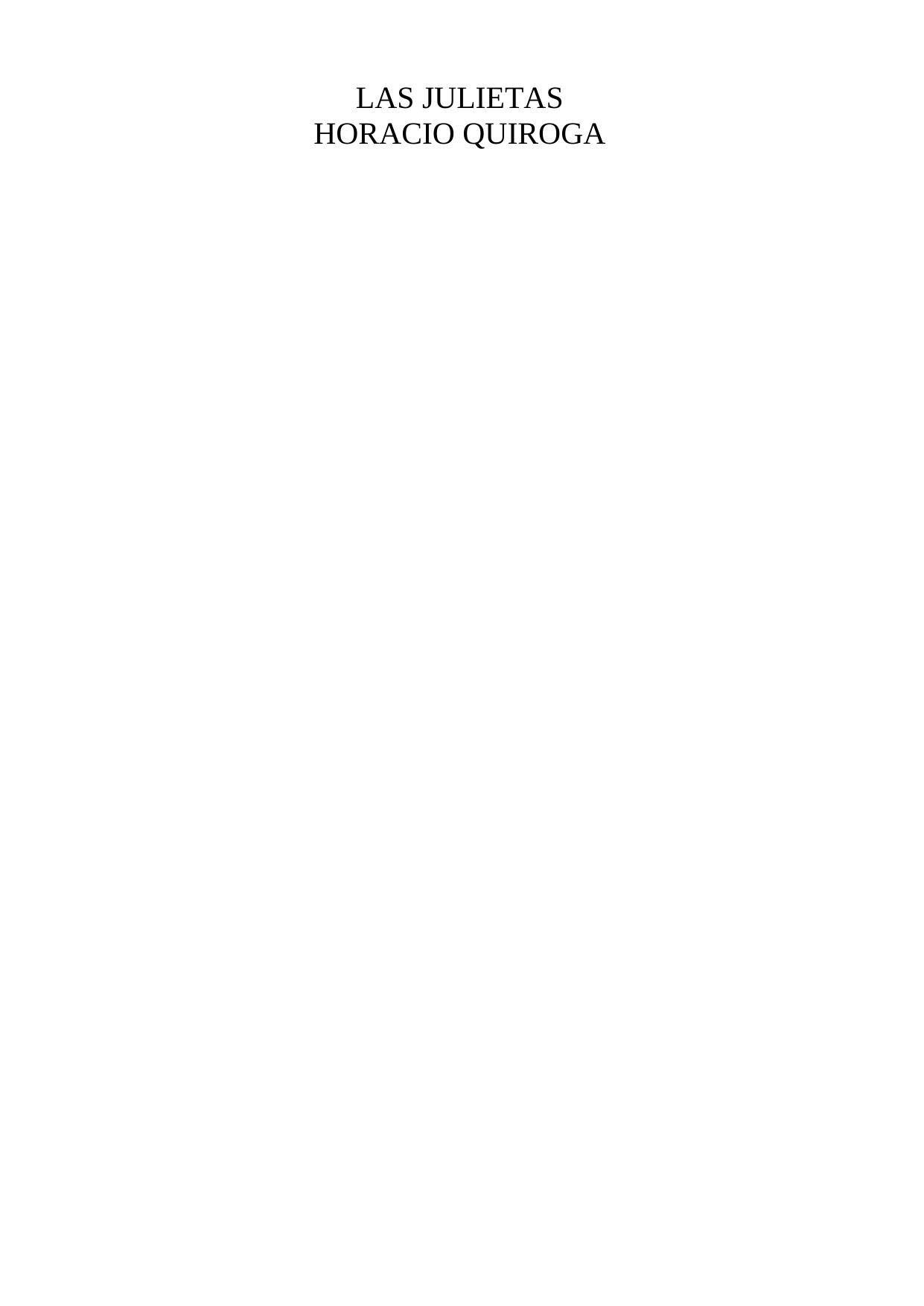 LAS JULIETAS