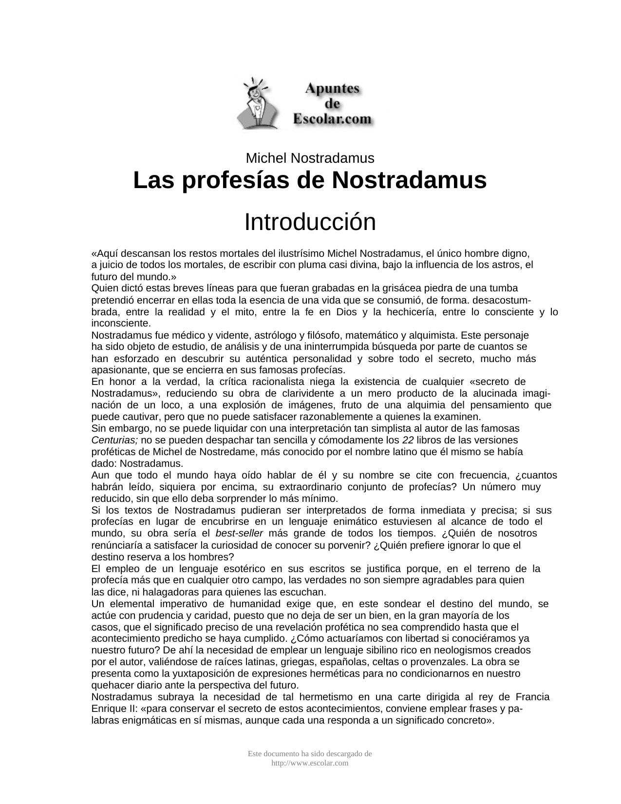 ProfesiasNostradamus