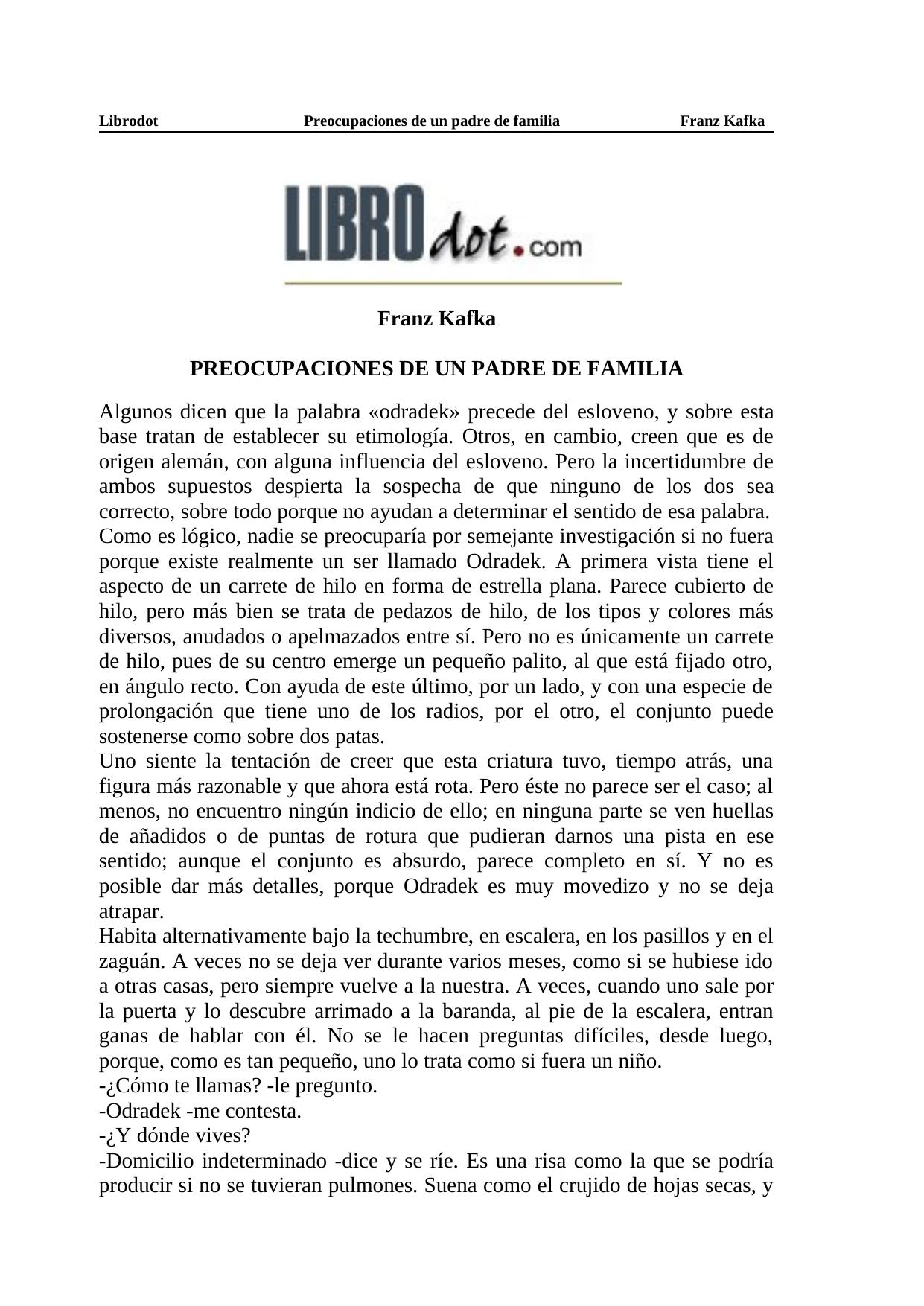 Preocupaciones de un Padre de Familia