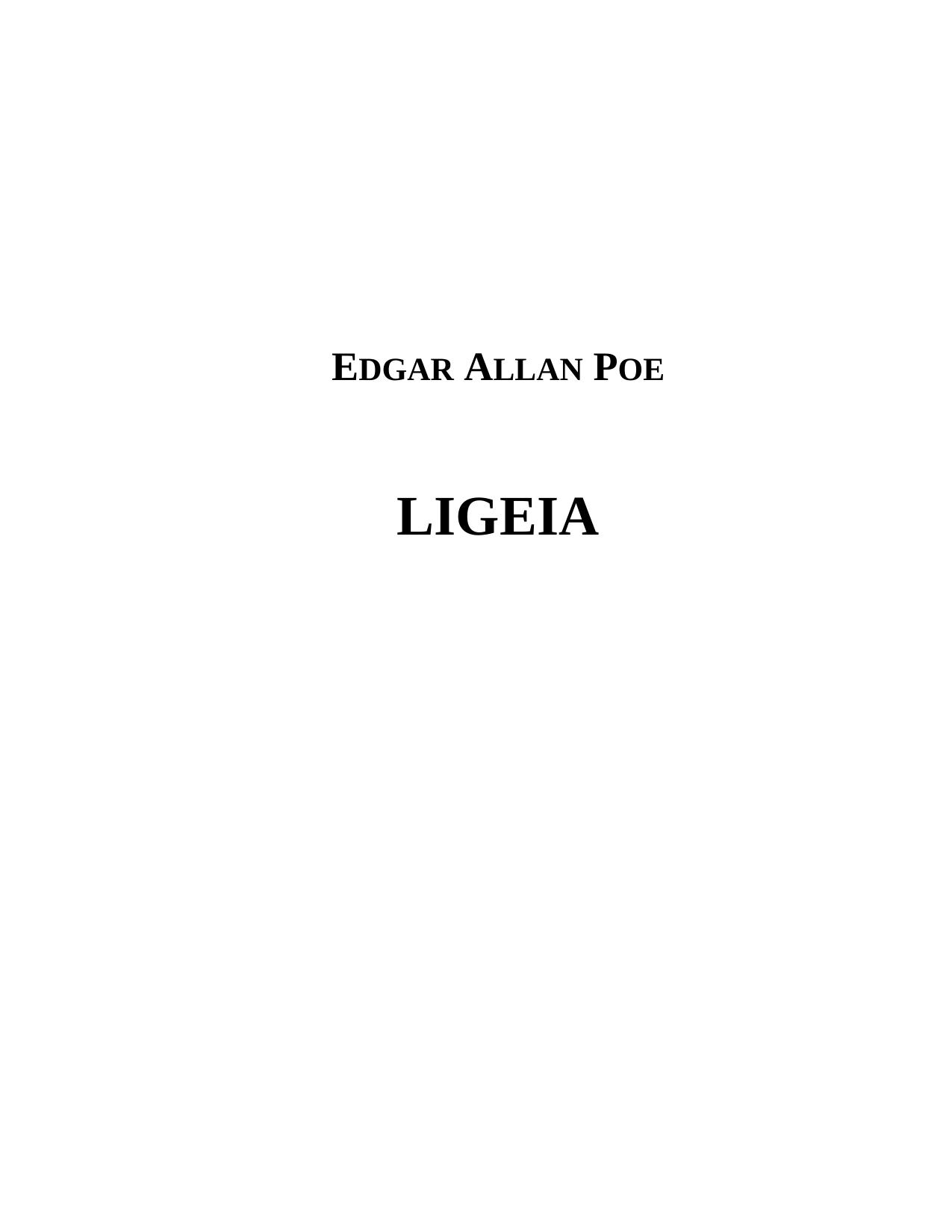 LIGEIA