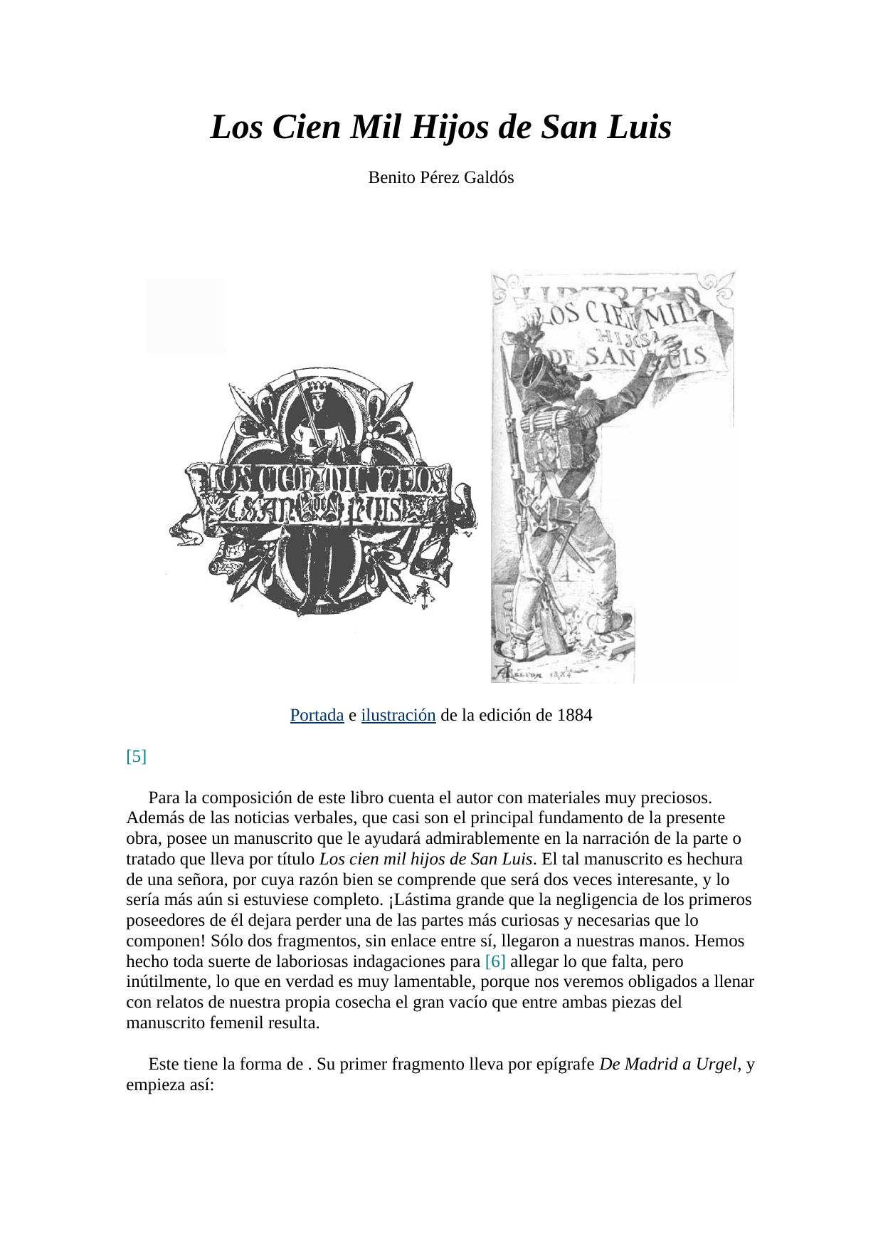 Los Cien Mil Hijos de San Luis