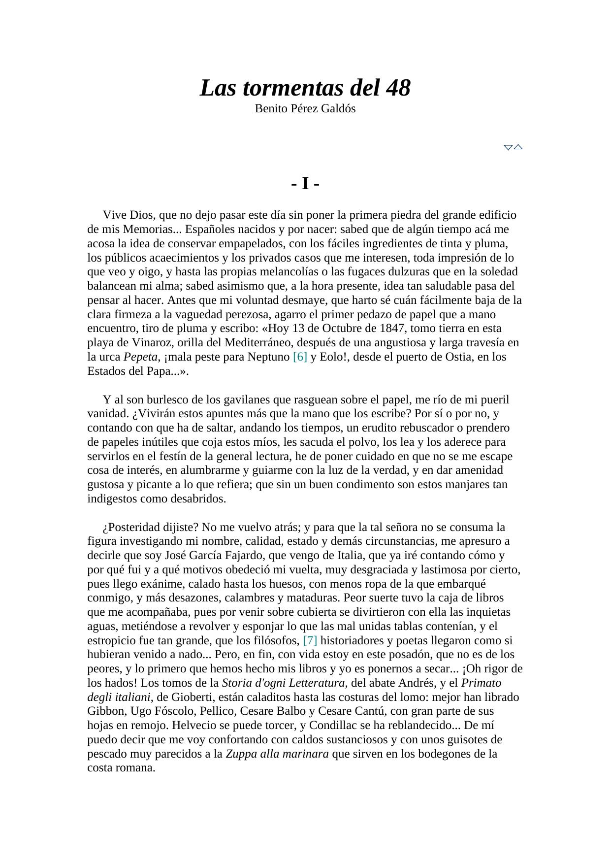 Las tormentas del 48