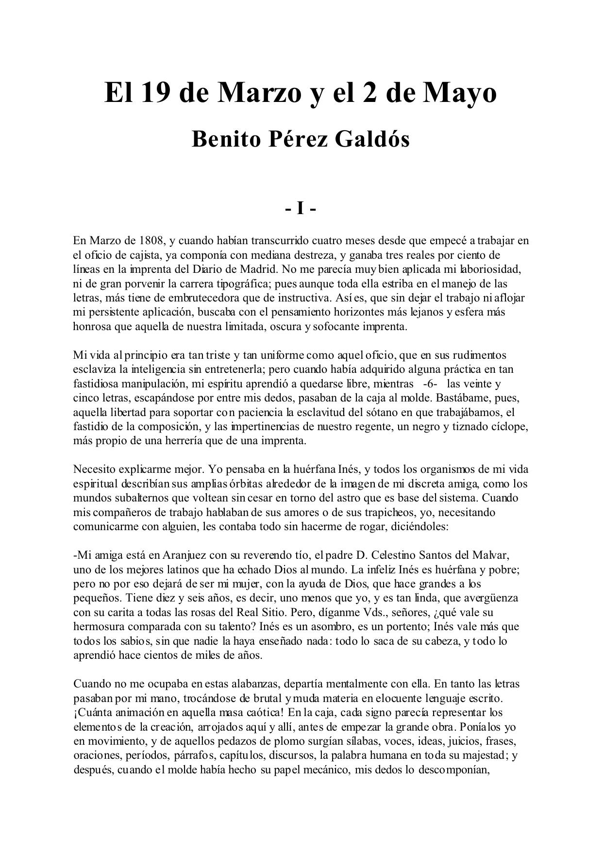 Perez Galdos, Benito