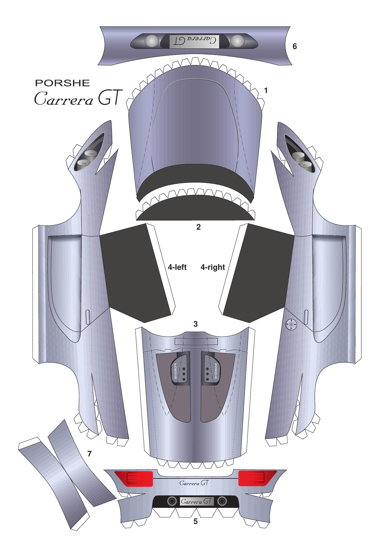 [paper model] [auto] Porsche Carrera GT