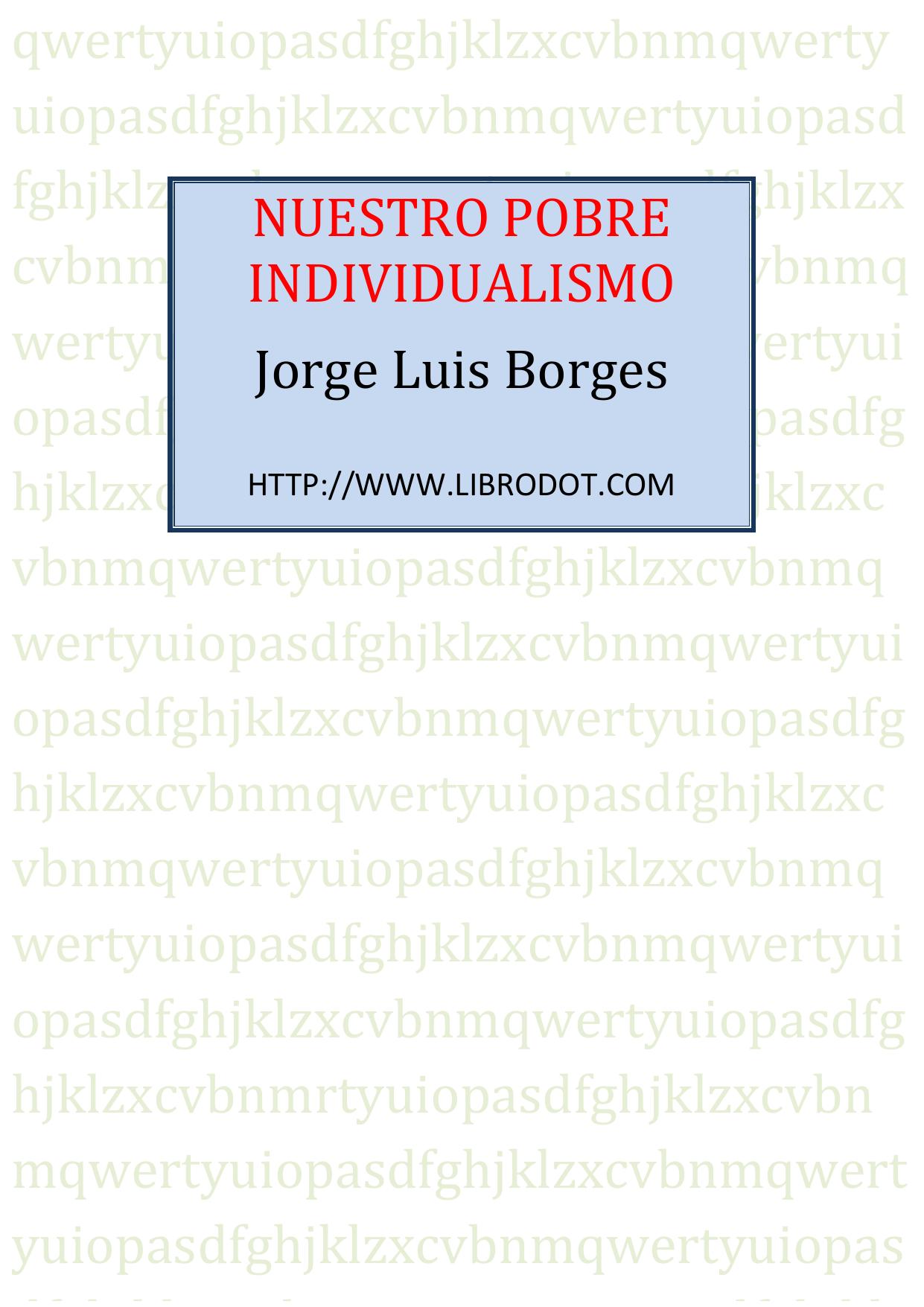 Microsoft Word - Nuestro pobre individualismo.doc