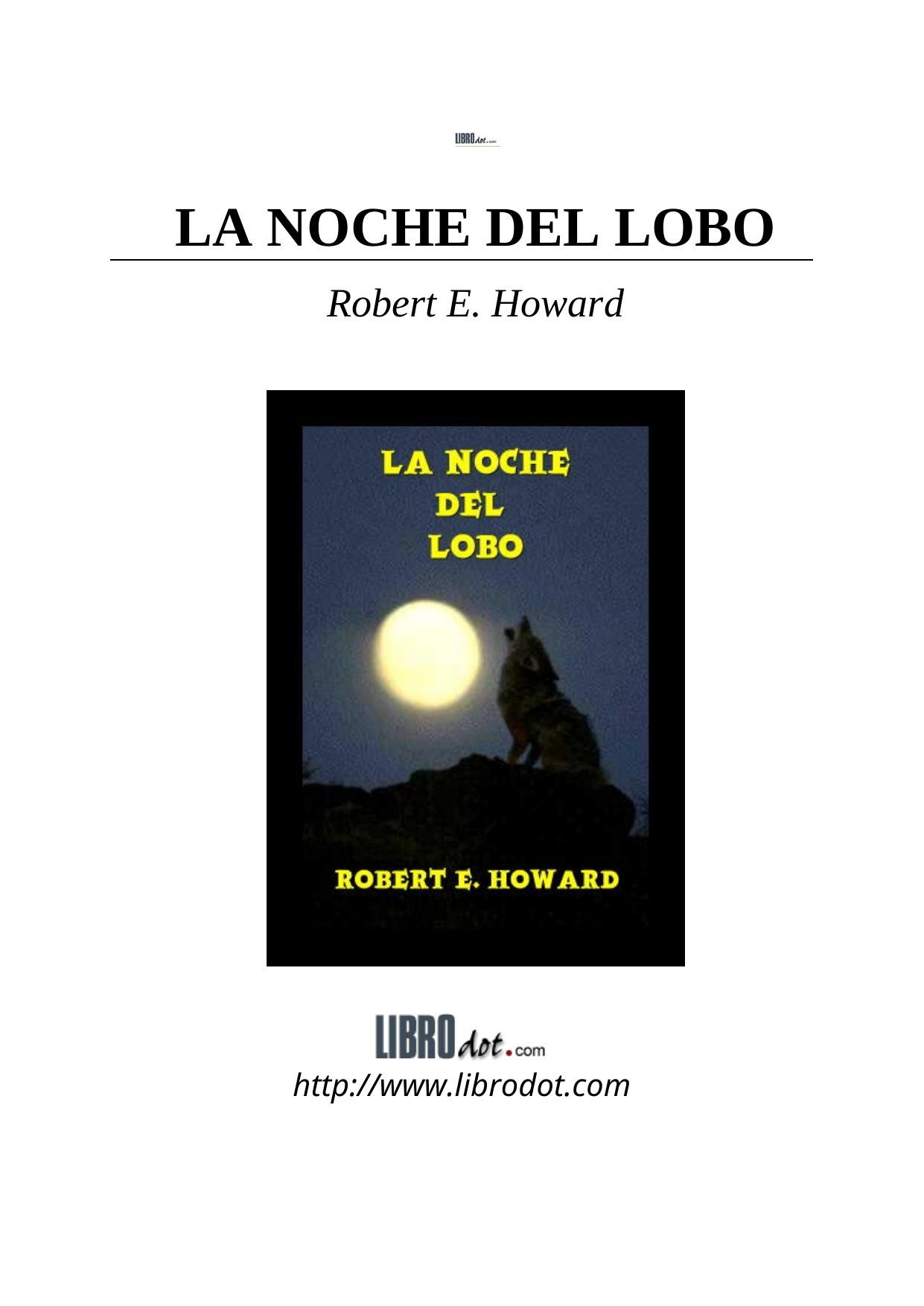 LA NOCHE DEL LOBO