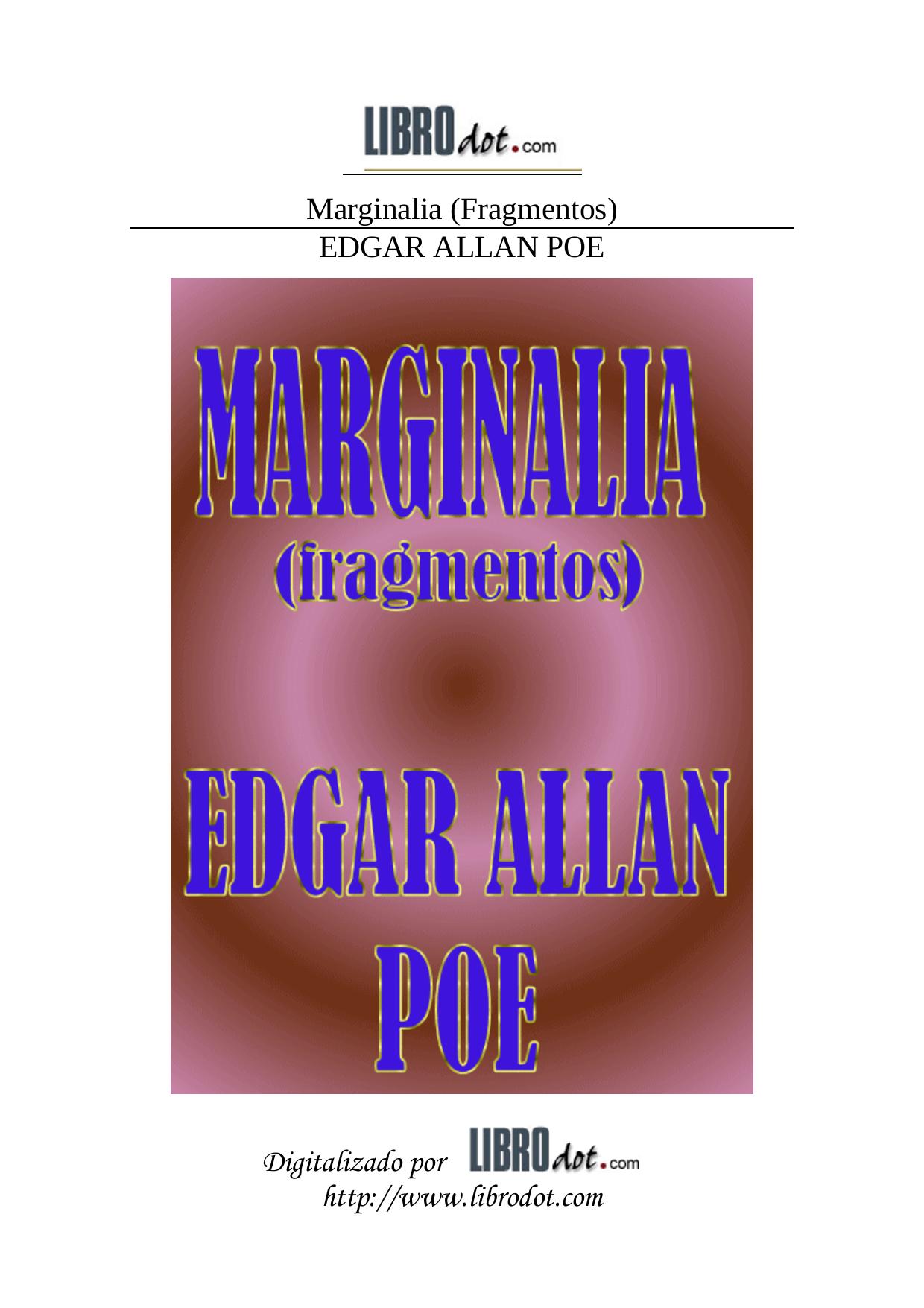 Marginalia (Fragmentos)