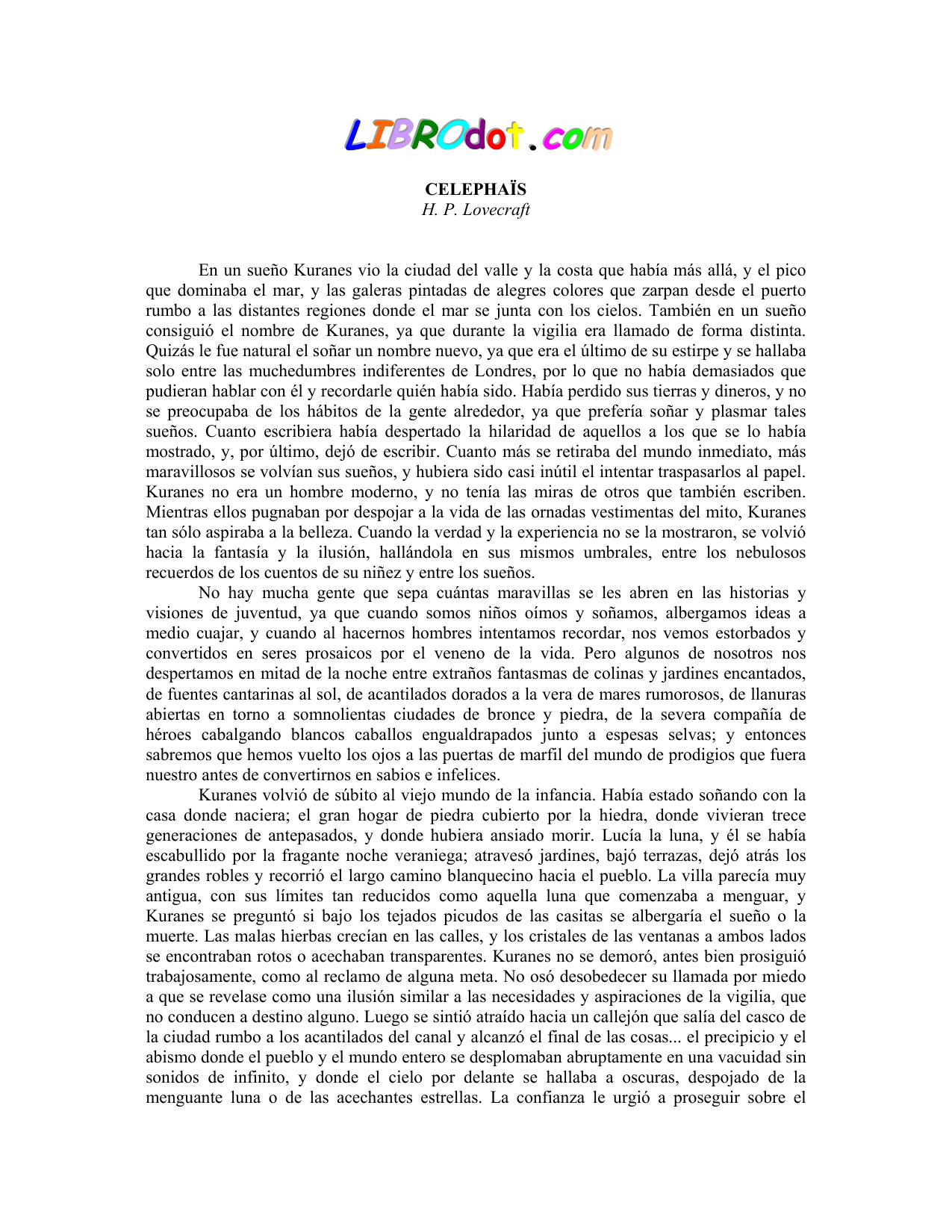 Microsoft Word - celephais.doc